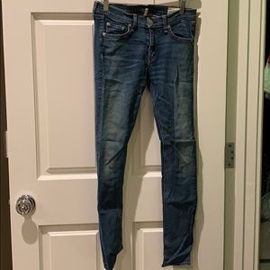 Rag and bone blue denim jeans size 28